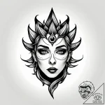 Tattoo sketch, button eyes scattered on floor… – style Jagger Old – tattoo sketch (04.12.2025 15:56)