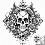 Tattoo sketch an abstract representation of i… – style Jaeger Mini – tattoo sketch (04.12.2025 21:57)