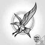 Tattoo sketch, dash running with speed blur,… – style Jagger Old – tattoo sketch (04.12.2025 22:17)