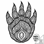 лапа медведя, concept art for tattoo, blackwo… – style Jaeger Mini – tattoo sketch (05.12.2025 00:36)
