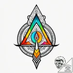 Tat tattoo sketch, nimona’s silhouette surrou… – style Jagger Old – tattoo sketch (05.12.2025 02:17)