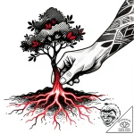 Tat tattoo sketch, entrepreneur’s hand planti… – style Flux Inscriptions – tattoo sketch (05.12.2025 03:57)