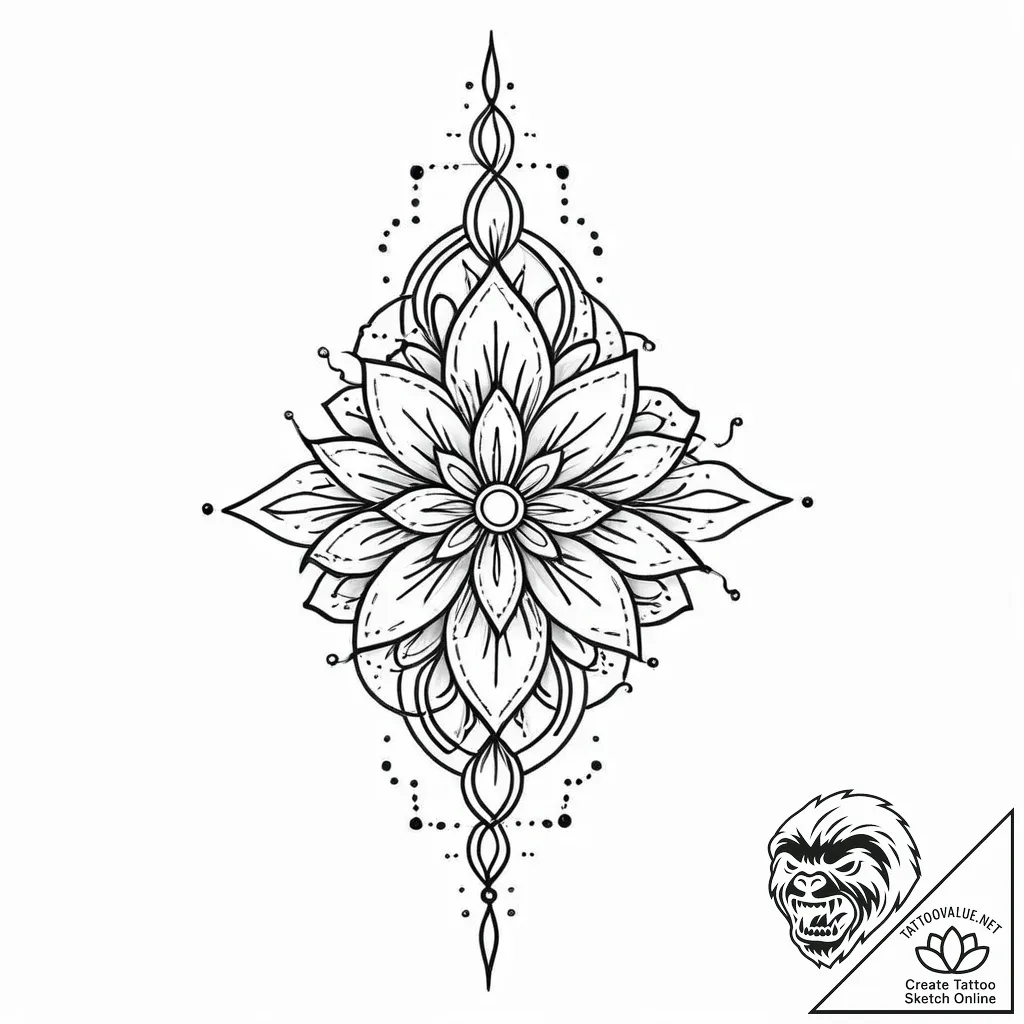 Tattoo sketch a soft focus effect on an abstr... - style Jaeger Mini - tattoo sketch (05.12.2025 04:37)
