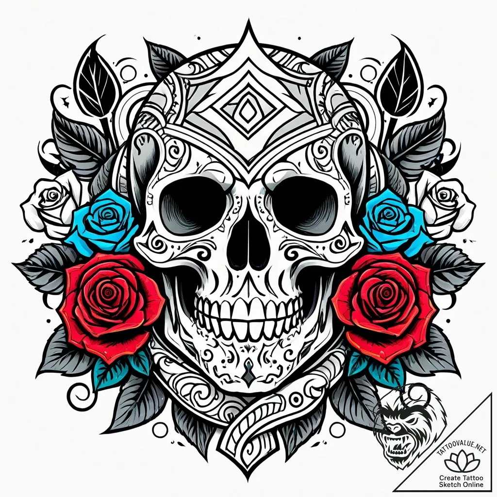 Tattoo design a "loading screen" pattern that... - style Jaeger Simple - tattoo sketch (05.12.2025 06:57)