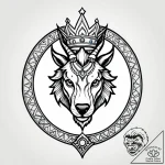 Tattoo sketch a zodiac animal head with a cla… – style Jagger Old – tattoo sketch (05.12.2025 15:37)
