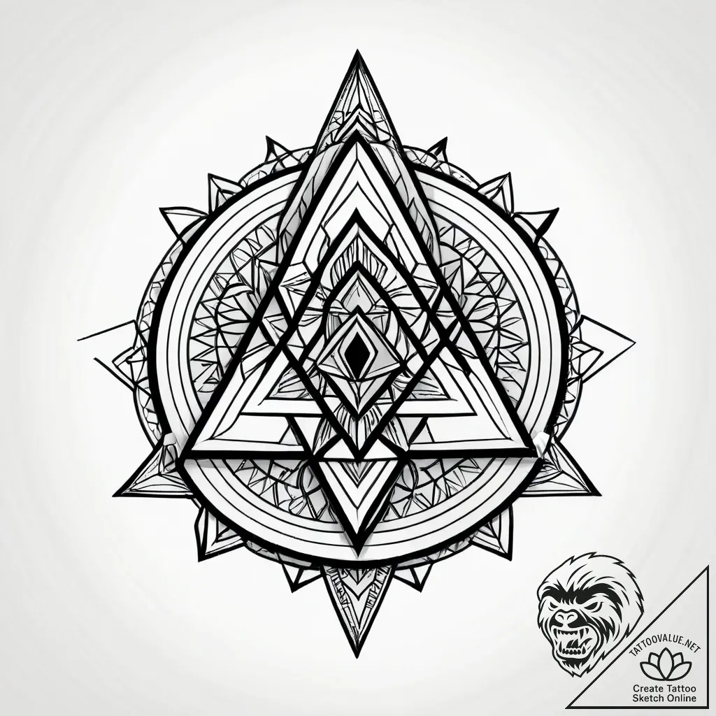 магнитофон, artistic tattoo sketch, geometric... - style Jagger Old - tattoo sketch (05.12.2025 16:57)