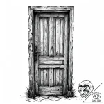 A detailed photograph of the texture of peeli… – style Jaeger Mini – tattoo sketch (05.12.2025 21:37)