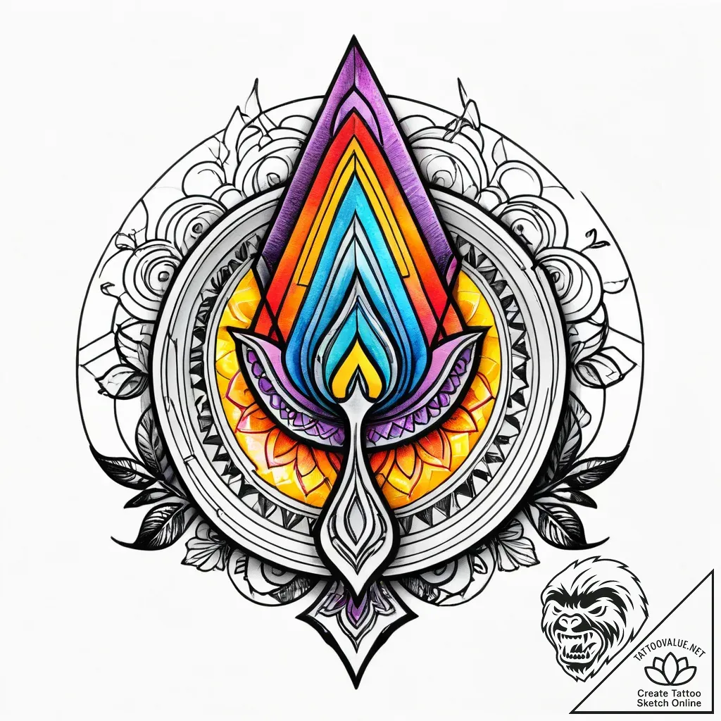 The inside of a bustling, chaotic commercial... - style Jagger Old - tattoo sketch (05.12.2025 21:57)