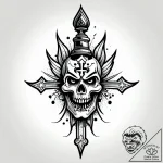 Tat tattoo sketch, rebel graffiti artist with… – style Jagger Old – tattoo sketch (06.12.2025 01:37)