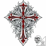 Tattoo design: an ornamental tattoo featuring… – style Jaeger Mini – tattoo sketch (06.12.2025 02:37)