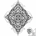 The texture of rough, weathered concrete., ta… – style Jaeger Mini – tattoo sketch (06.12.2025 03:57)