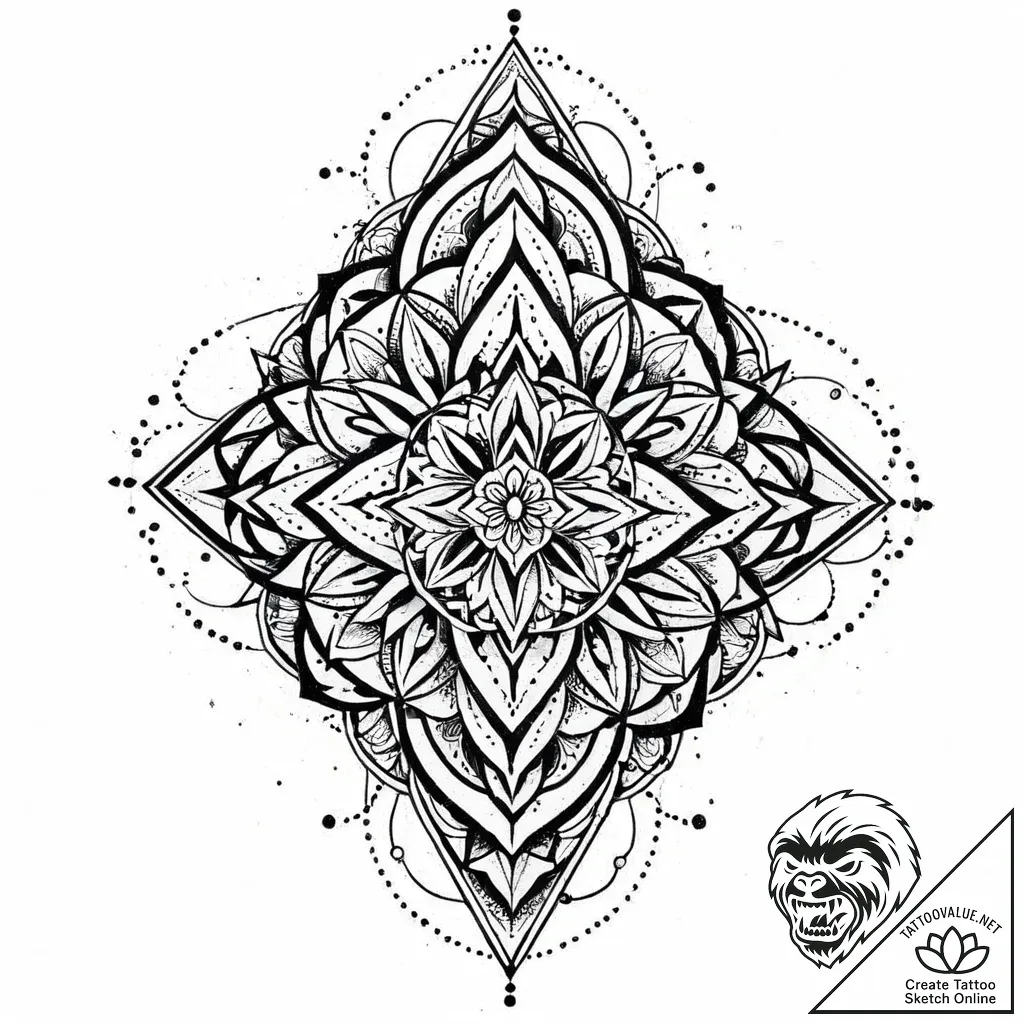 The texture of rough, weathered concrete., ta... - style Jaeger Mini - tattoo sketch (06.12.2025 03:57)