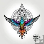 Tattoo sketch, mushu flying with smoke trail,… – style Jagger Old – tattoo sketch (06.12.2025 06:56)