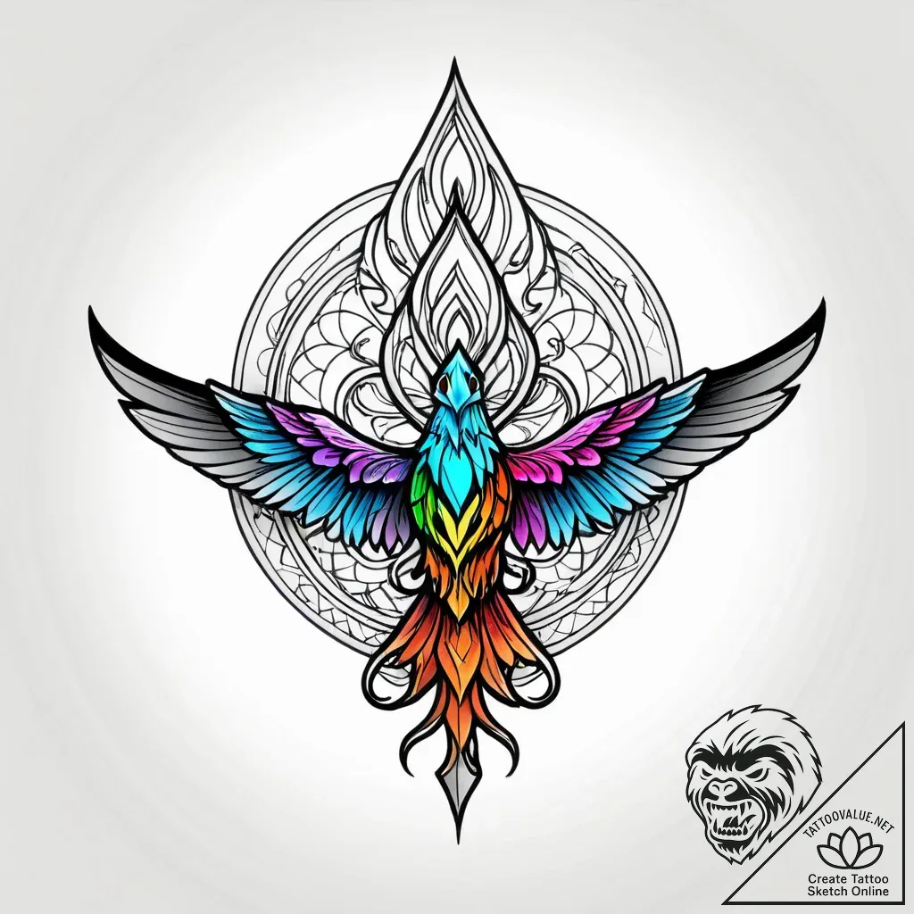 Tattoo sketch, mushu flying with smoke trail,... - style Jagger Old - tattoo sketch (06.12.2025 06:56)