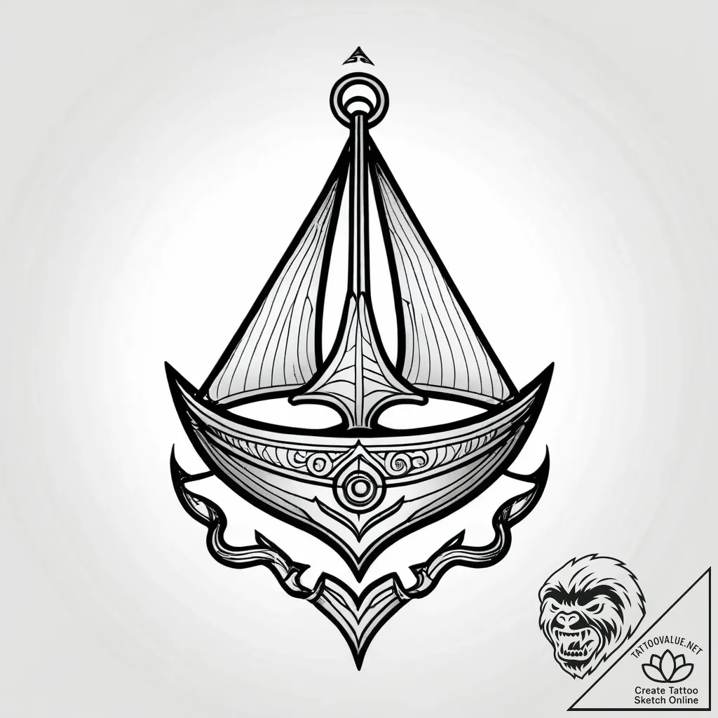 Tattoo sketch an old crt tv displaying a stat... - style Jagger Old - tattoo sketch (06.12.2025 10:56)