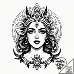 р сѓрѕр° р‘рµсђрµрірёрѕсџ (bereginya, protect… – style Jagger Old – tattoo sketch (06.12.2025 15:56)