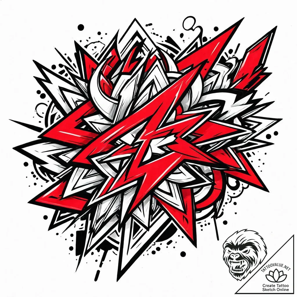 Tattoo design an abstract representation of "... - style Jaeger Mini - tattoo sketch (06.12.2025 20:37)