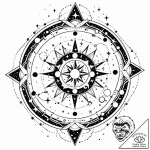 Tattoo design a cosmic dotwork sky with the z… – style Jaeger Mini – tattoo sketch (07.12.2025 00:37)