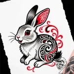 Tattoo design a whimsical squirrel or rabbit,… – style Flux Inscriptions – tattoo sketch (07.12.2025 03:37)