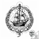 р“сђсѓрїрїр° 17: рџсѓс‚рµс€рµсѓс‚рірёсџ рё рџ… – style Jaeger Mini – tattoo sketch (07.12.2025 04:17)