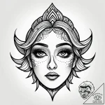 Tattoo design a confident woman’s eye, with l… – style Jagger Old – tattoo sketch (07.12.2025 04:37)
