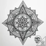 Tattoo sketch, programmer code flowing in str… – style Jaeger Simple – tattoo sketch (07.12.2025 09:16)
