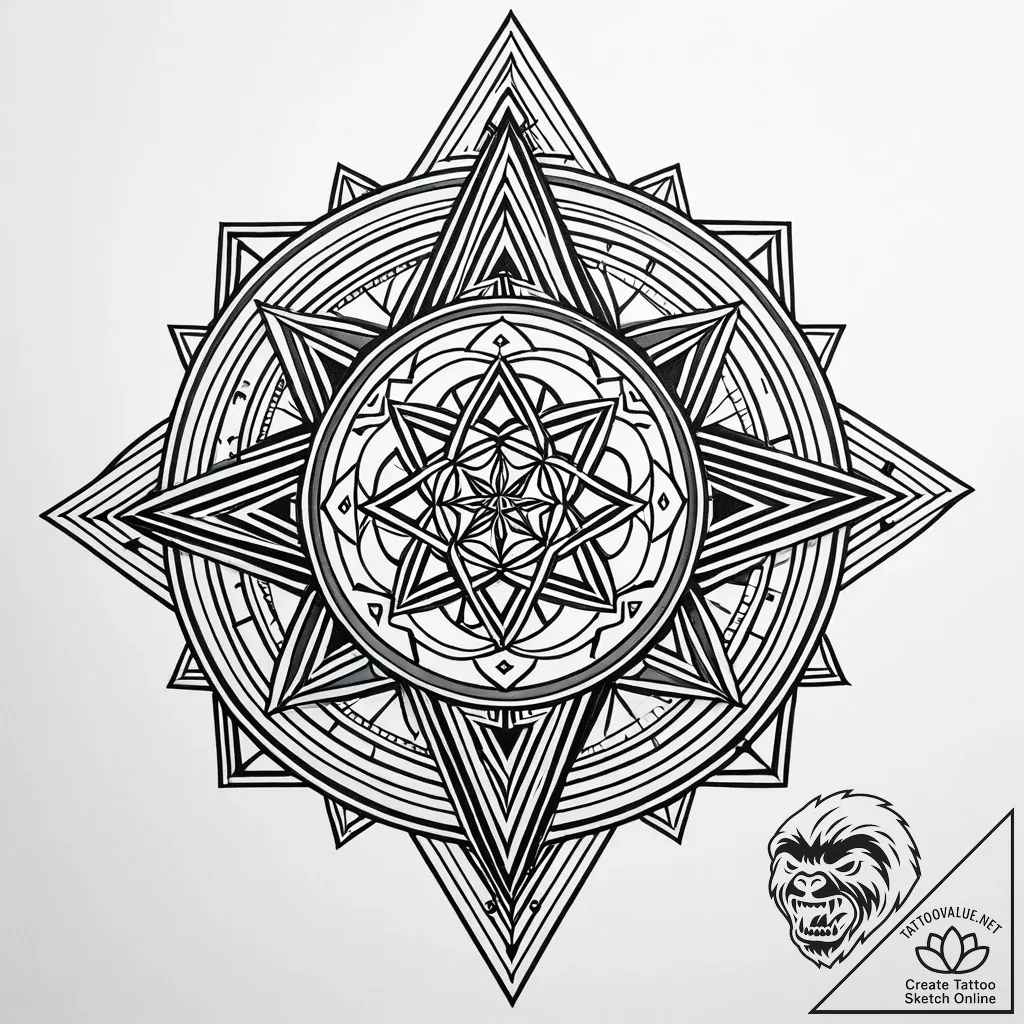 Tattoo sketch, programmer code flowing in str... - style Jaeger Simple - tattoo sketch (07.12.2025 09:16)