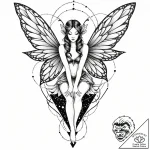 фея, artistic tattoo sketch, dotwork tattoo s… – style Jaeger Mini – tattoo sketch (07.12.2025 12:17)