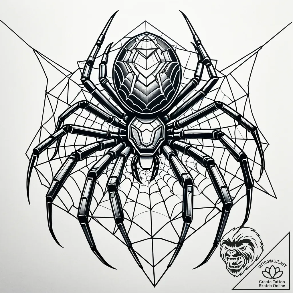 Tattoo sketch, peni parker with robot sp//dr... - style Jaeger Simple - tattoo sketch (07.12.2025 14:38)