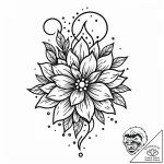 Tat tattoo sketch, abstract black ink splash… – style Jaeger Mini – tattoo sketch (07.12.2025 16:16)
