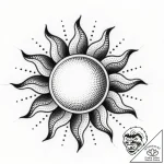 Tattoo sketch a sunflower following the path… – style Flux Inscriptions – tattoo sketch (07.12.2025 16:57)