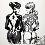 Tattoo sketch, mr. incredible and elastigirl… – style Jaeger Simple – tattoo sketch (07.12.2025 20:56)