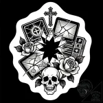 Tattoo design an abstract pattern of overlapp… – style Flux Inscriptions – tattoo sketch (08.12.2025 08:37)