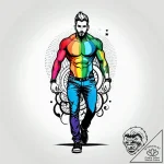 Eskiz.to, tattoo sketch, manny walking with s… – style Jagger Old – tattoo sketch (08.12.2025 14:57)