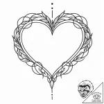 Tattoo sketch a minimalist heart outline., ta… – style Jaeger Mini – tattoo sketch (08.12.2025 17:17)