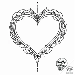 Tattoo sketch a minimalist heart outline., ta… – style Jaeger Mini – tattoo sketch (08.12.2025 17:17)