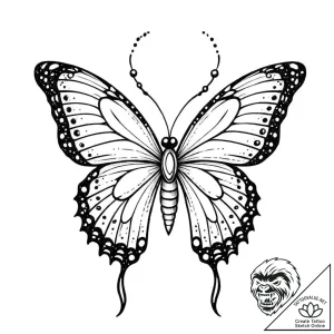 Tattoo sketch a butterfly or bird (spirit ani… – style Jaeger Mini – tattoo sketch (08.12.2025 18:37)