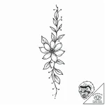 Tattoo sketch, slender minimalist hand holdin… – style Jaeger Mini – tattoo sketch (08.12.2025 19:57)