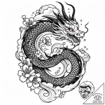 Gossamer serpent through celestial gate, arti… – style Jaeger Mini – tattoo sketch (08.12.2025 21:17)