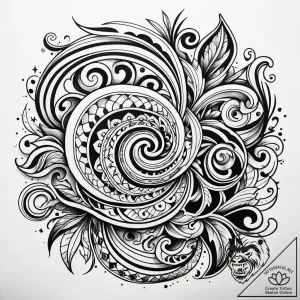 Tattoo sketch, paprika with swirling psychede… – style Jaeger Simple – tattoo sketch (08.12.2025 21:40)