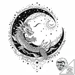 Tattoo sketch, small crescent moon with surro… – style Jaeger Mini – tattoo sketch (08.12.2025 21:57)