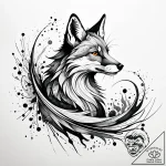 Tat tattoo sketch, abstract abstract fox silh… – style Jaeger Simple – tattoo sketch (09.12.2025 03:36)