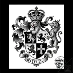 Tat tattoo sketch, ornate medieval crest feat… – style Flux Inscriptions – tattoo sketch (09.12.2025 08:37)