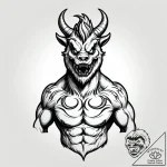 Tattoo sketch, sulley walking with friendly e… – style Jagger Old – tattoo sketch (09.12.2025 16:00)