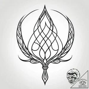 Locked vines strangling relic, tattoo line ar… – style Jagger Old – tattoo sketch (09.12.2025 18:16)