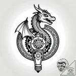 Tat tattoo sketch, startup’s digital lightbul… – style Jagger Old – tattoo sketch (09.12.2025 19:36)