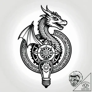 Tat tattoo sketch, startup’s digital lightbul… – style Jagger Old – tattoo sketch (09.12.2025 19:36)