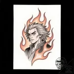 Tattoo sketch, howl’s feathers turning into f… – style Flux Inscriptions – tattoo sketch (09.12.2025 19:58)