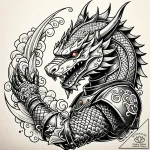 A medieval knight’s gauntlet, concept art for… – style Jaeger Simple – tattoo sketch (09.12.2025 21:37)