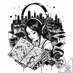 Tat tattoo sketch, emo youth sitting on rooft… – style Jaeger Mini – tattoo sketch (09.12.2025 21:56)